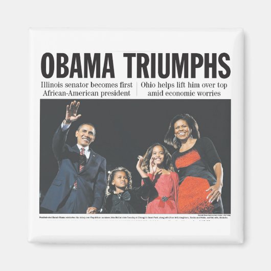 obama wint magneet (Voorkant)