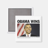 obama wint magneet (Voorkant / Achterkant)