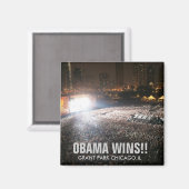 OBAMA WINT!! MAGNEET (Voorkant / Achterkant)