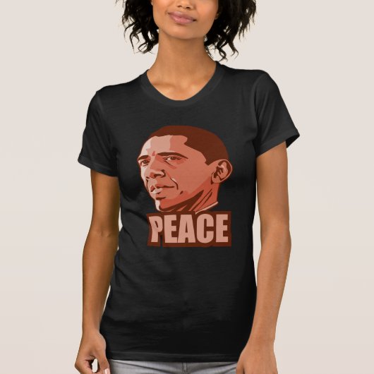 Obama wint prijs voor de vrede t-shirt (Voorkant)
