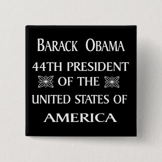 OBAMA WINT! VIERKANTE BUTTON 5,1 CM