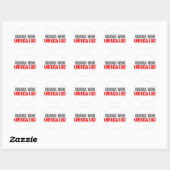 Obama won Amerika verloren Ronde Sticker (Vel)