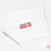 Obama won Amerika verloren Ronde Sticker (Envelop)