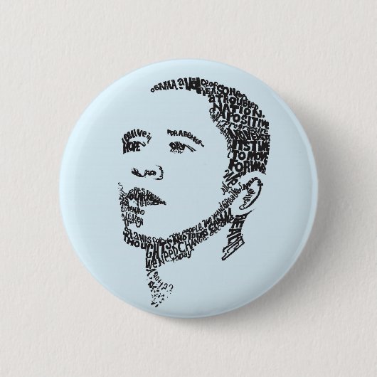 Obama: Woorden van hoop Ronde Button 5,7 Cm (Voorkant)