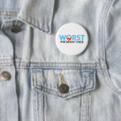 Obama WorstEver Ronde Button 5,7 Cm (In situ)