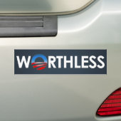 Obama Worthless Bumpersticker (Op auto)