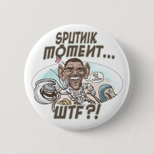 Obama WTF Dodo Bird Moment Ronde Button 5,7 Cm