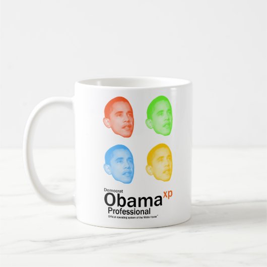 Obama XP Professional Koffiemok (Links)