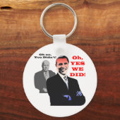 Obama YES DAT WE HEBBEN GEDEID Sleutelhanger (Voorkant)