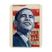Obama "Yes We Can"-magneet Magneet (Verticaal)
