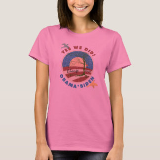Obama Yes We Did Shirt Met Lange Mouwen Voor Vrouw