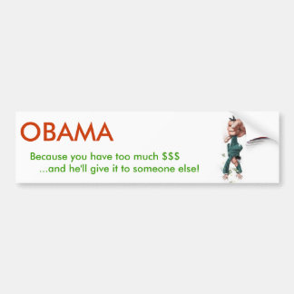 OBAMA zal u belasten met indiening Bumpersticker