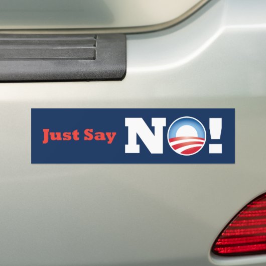 Obama zegt gewoon NEE! bumpersticker (Op auto)