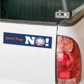 Obama zegt gewoon NEE! bumpersticker (Op Truck)