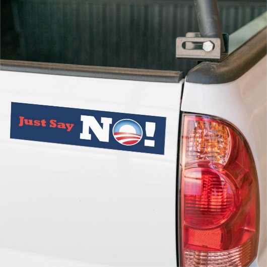 Obama zegt gewoon NEE! bumpersticker (Op Truck)