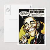 Obama zingt! (2012) briefkaart (Voorkant / Achterkant)