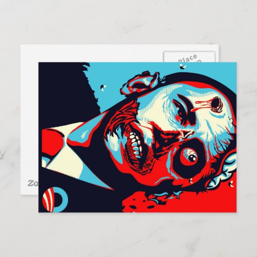 obama zombie briefkaart (Voorkant / Achterkant)