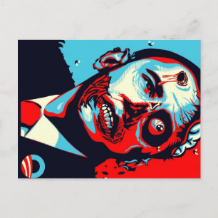 obama zombie briefkaart