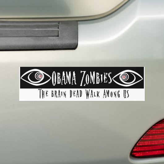 Obama Zombie Bumpersticker (Op auto)