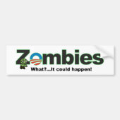 Obama Zombie Bumpersticker (Voorkant)