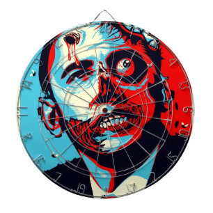 OBAMA ZOMBIE DARTBOARD DARTBORD