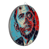 OBAMA ZOMBIE DARTBOARD DARTBORD (Voorkant Links)