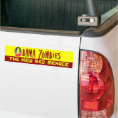Obama Zombie Red Menace Bumpersticker (Op Truck)