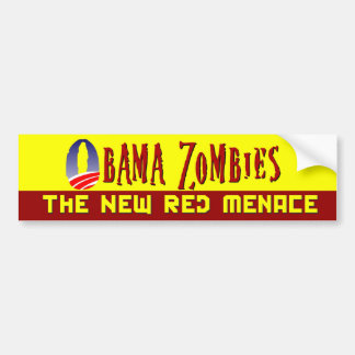 Obama Zombie Red Menace Bumpersticker
