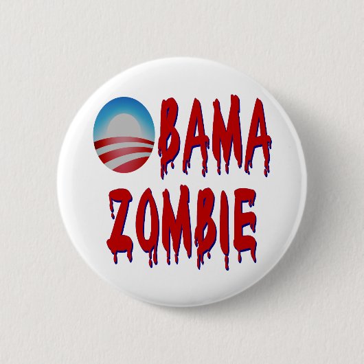 Obama Zombie Ronde Button 5,7 Cm (Voorkant)