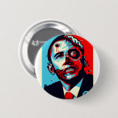 obama zombie ronde button 5,7 cm (Voorkant /achterkant)