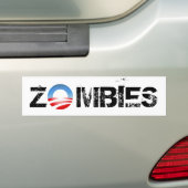 Obama Zombies Bumpersticker (Op auto)
