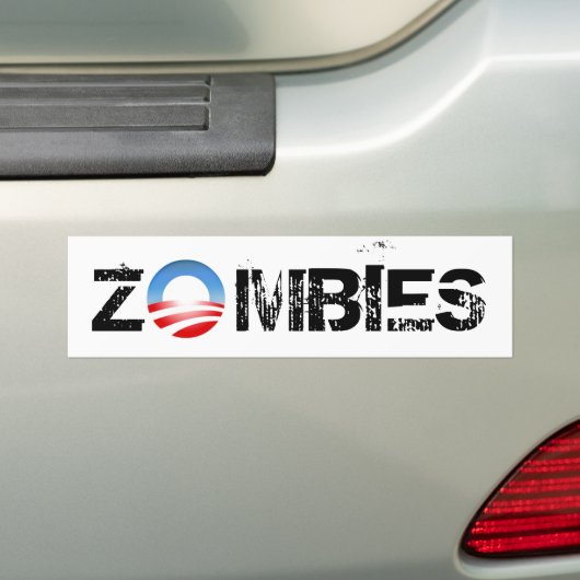Obama Zombies Bumpersticker (Op auto)