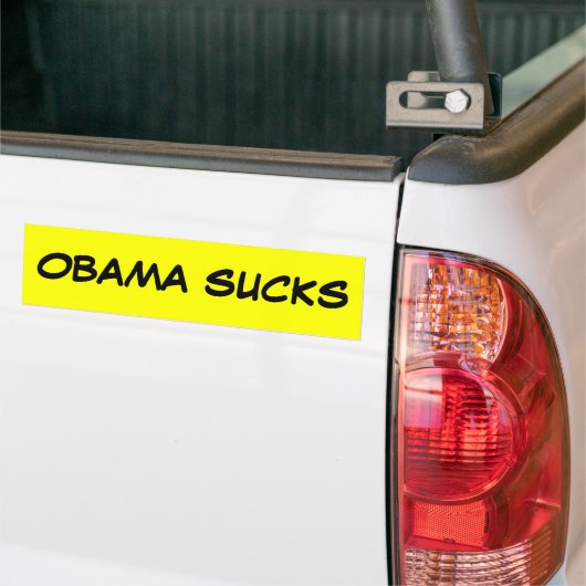 OBAMA ZUIGT BUMPERSTICKER (Op Truck)