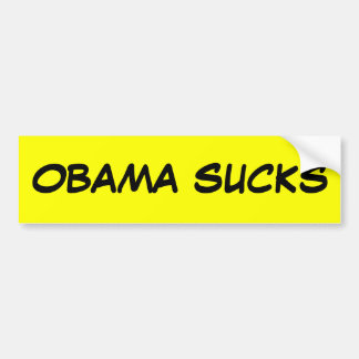 OBAMA ZUIGT BUMPERSTICKER