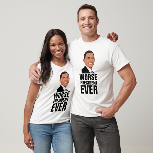 OBAMA, zwaarder President in T-shirts (Unisex)