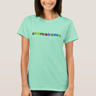 obamabama kleurige logo t-shirt