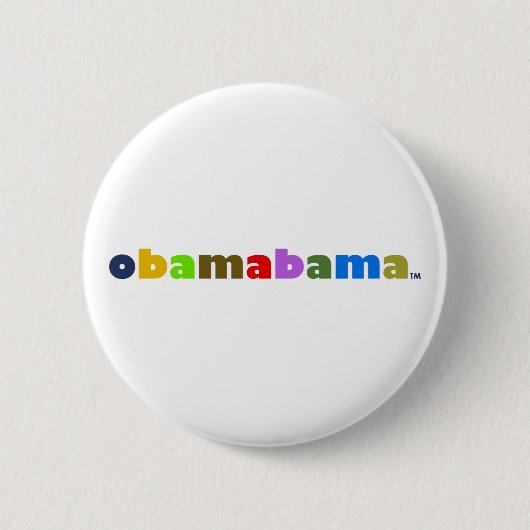 obamabama logo ronde button 5,7 cm (Voorkant)