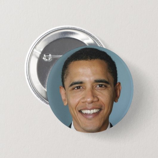 ObamaBarack Ronde Button 5,7 Cm (Voorkant /achterkant)