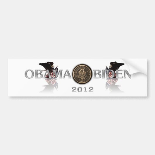 ObamaBiden2012bumpersticker Bumpersticker (Voorkant)