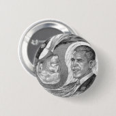 ObamaBiden-Buttonnen Ronde Button 5,7 Cm (Voorkant /achterkant)