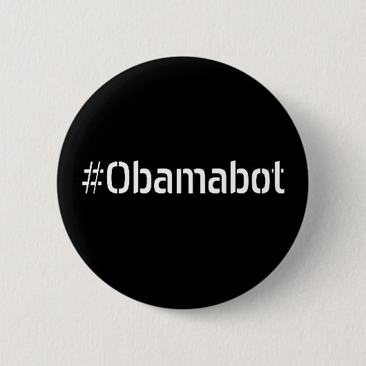 Obamabots verenigen. ronde button 5,7 cm (Voorkant)