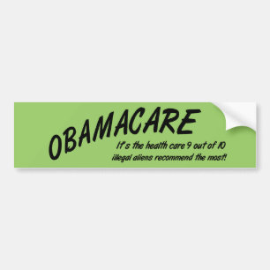 Obamacare Anti Obama Funny Bumpersticker