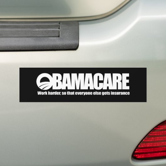 OBAMACARE - ARBEIDSSCHERM BUMPERSTICKER (Op auto)