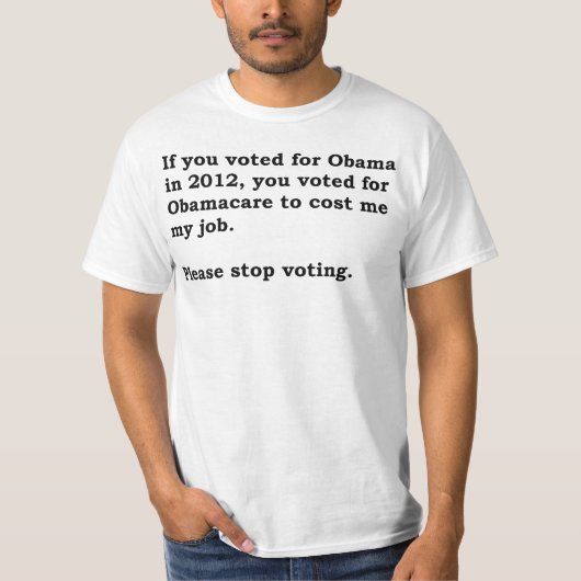 Obamacare (baan, pugnacious) t-shirt (Voorkant)