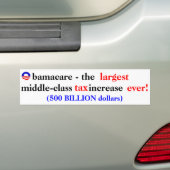 Obamacare-belasting Bumpersticker (Op auto)
