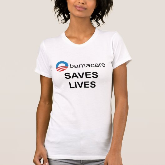 Obamacare bewaart shirt van levens (Voorkant)
