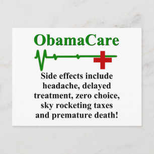 ObamaCare-bijwerkingen Briefkaart