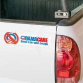 Obamacare - Buig over en hoest Bumpersticker (Op Truck)