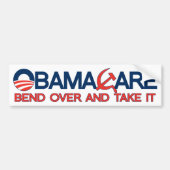 ObamaCare, buig over en neem het over. Bumpersticker (Voorkant)