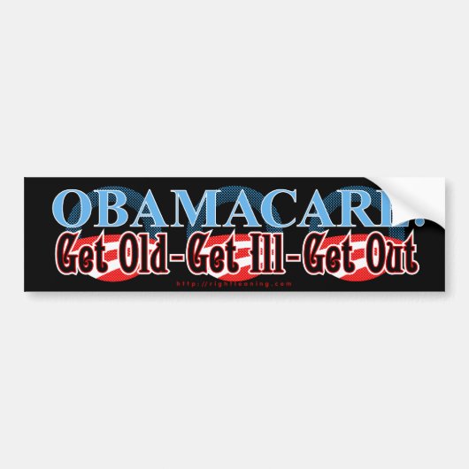 Obamacare Bumpersticker (Voorkant)